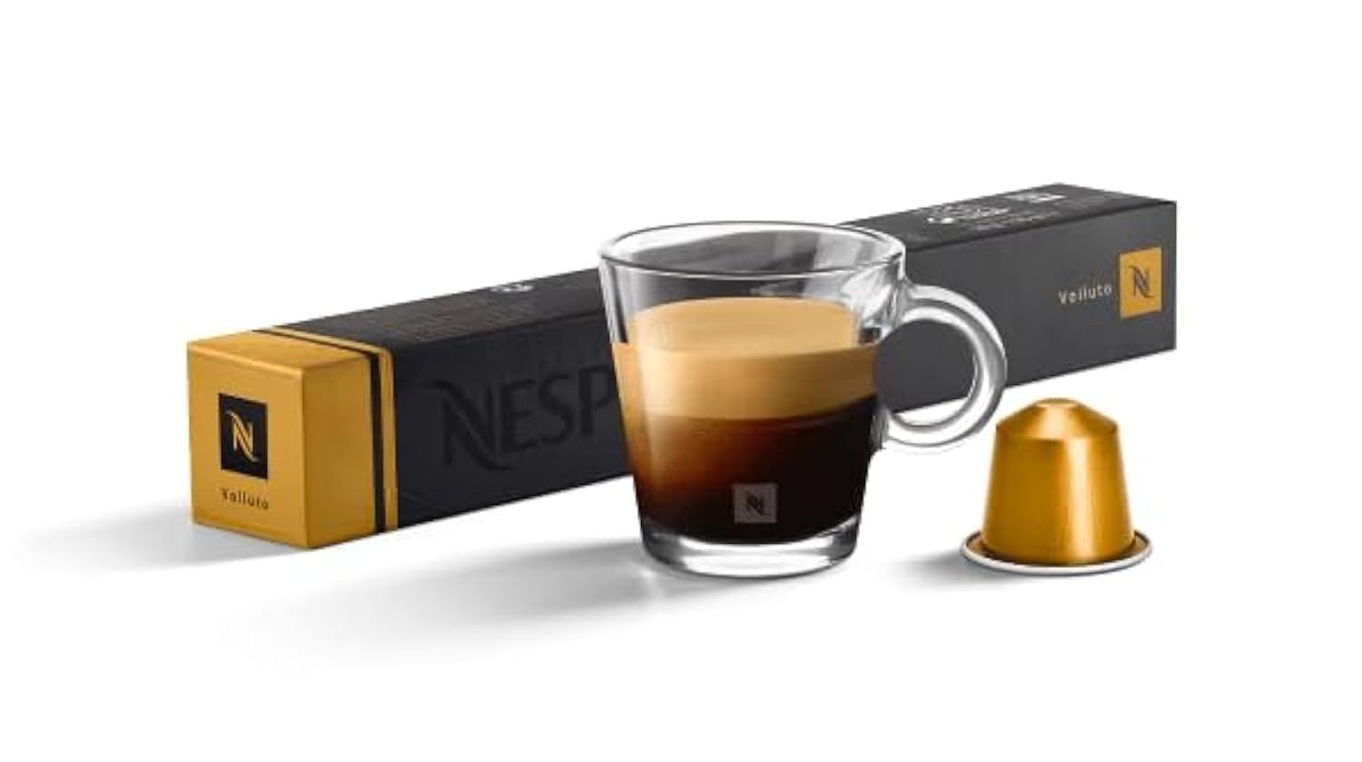 Volluto Original Line Coffee Capsules, Intensity 4, 10 Capsules in 1 Sleeve, 45g