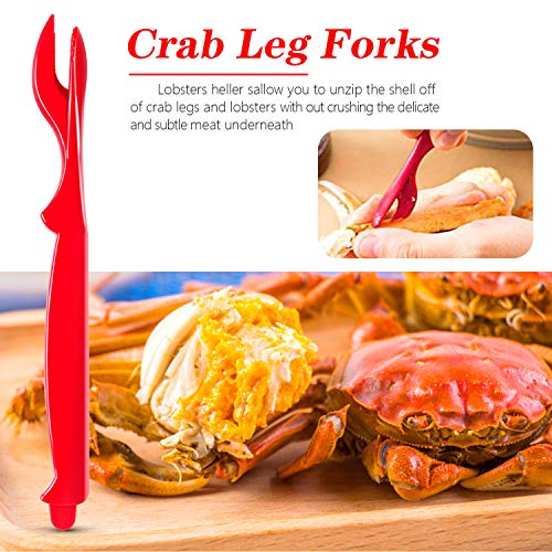6Pcs Crab Legs Crackers - Crackers Picks Tools Set For Lobster, Crab, Crawfish, Prawns, Shrimp, Easy Opener Shellfish Picks Knife, Seafood Tools With Bag #TOP3
