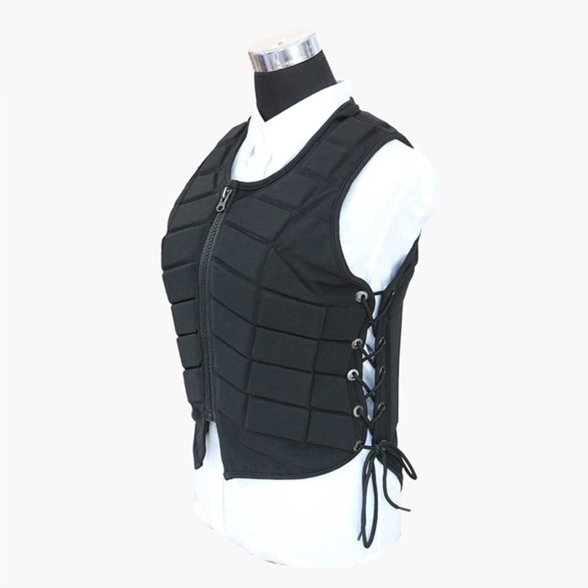 WFTDProfessional Horse Riding Armor Protective Vest, Breathable Adjustable Waistcoat, Safety Sports Eventer Equestrian Equipment EVA Padded for Men Women and Children, Gift