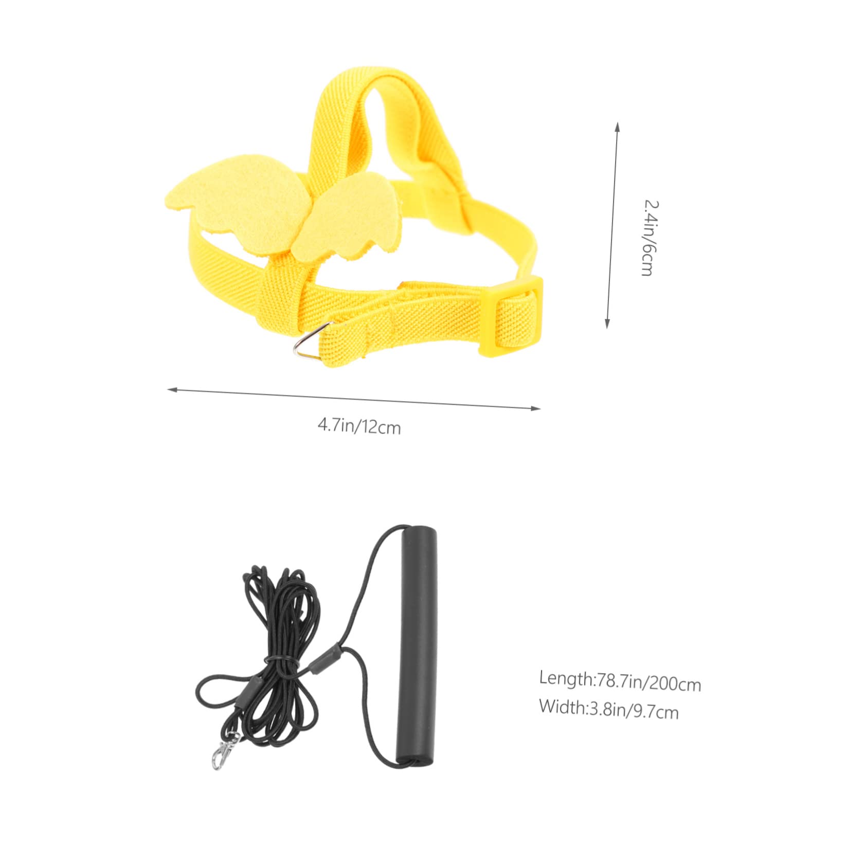 SUPVOX 1Set Bird Training Harness Leash for Flight Elastic for Parrots and Birds Lightweight Traction Rope for Outdoor Adventures