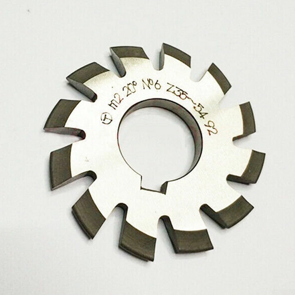 Oniissy Set di 8 frese ad ingranaggi voluti, HSS M2, diametro 22 mm, PA20°, 20 gradi, #1-8, Involute Gear Cutters, modulo 2 ingranaggi