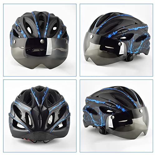 image for toptry Adult Bike Helmet,Lightweight Bicycle Helmet with Detachable Ma