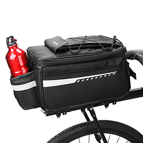 OKYUK Borsa Posteriore Bici, 8L Borsa Bici Posteriore Cremagliera Borse a Tracolla per Posteriore per Biciclette, Borsa impermeabile isolata del tronco, Temperatura isolata il cibo e la bevanda