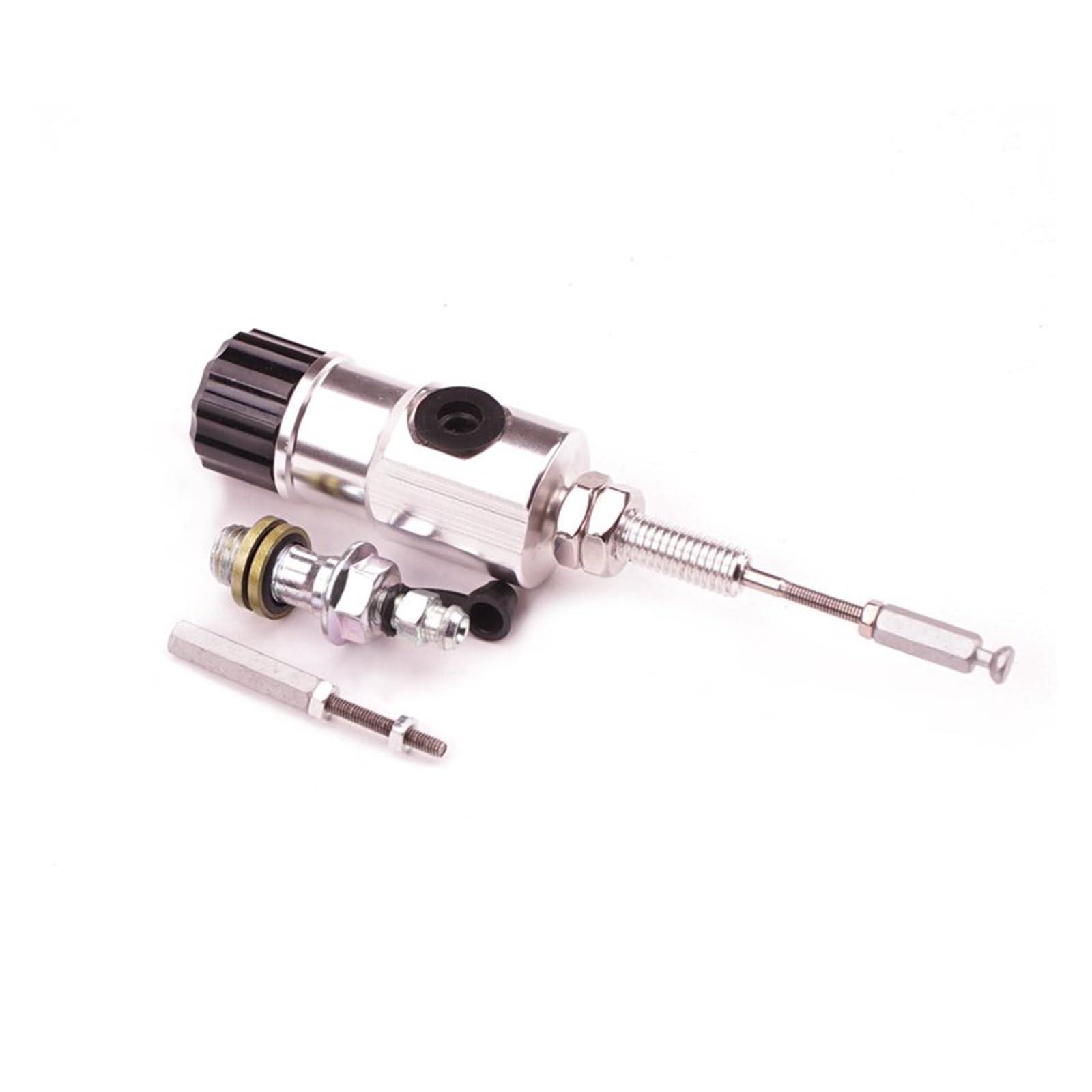 Iukmr Pump Silver Motorcycle Clutch Brake Lever Motorcycle Hydraulic Clutch Kit Brake Master Cylinder Disc Lever Led(Pump Silver)