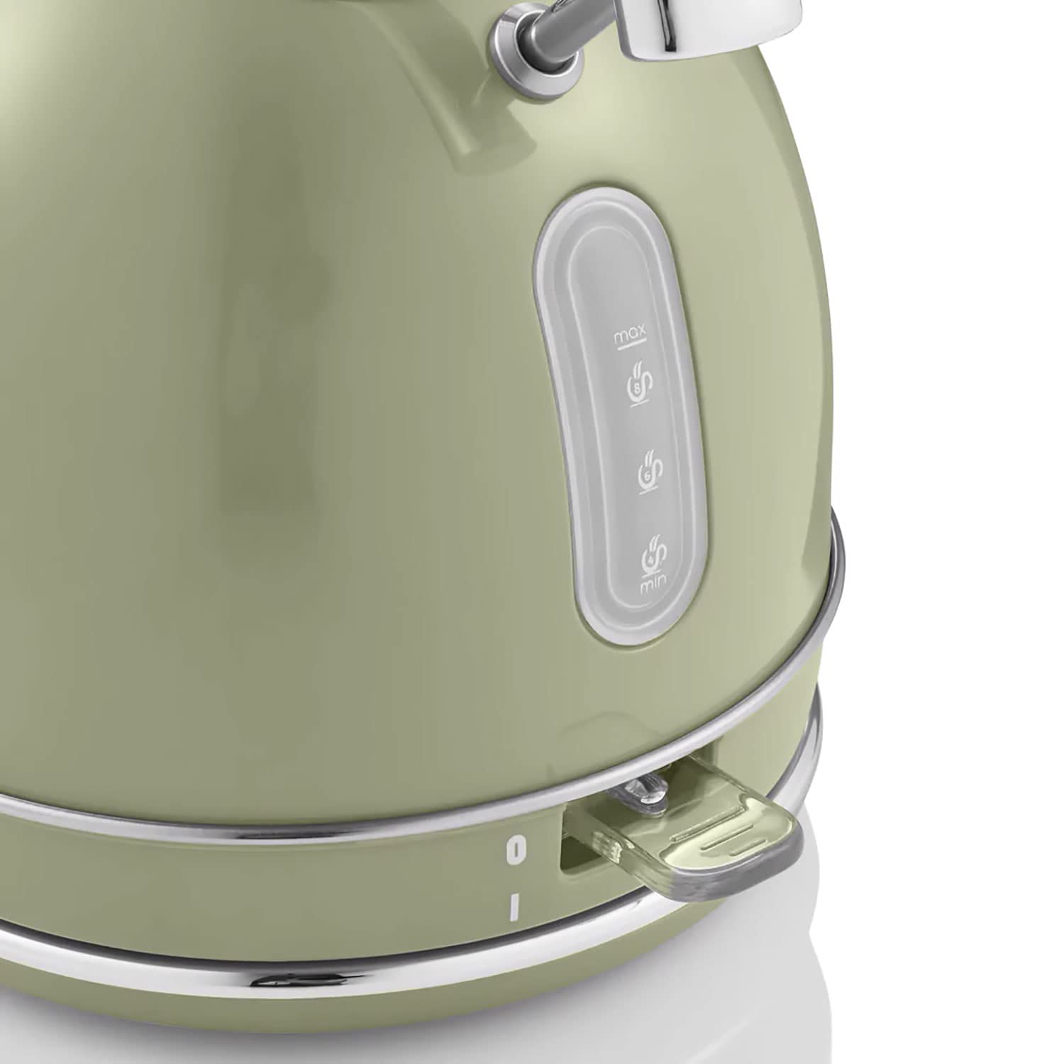 Swan Retro Ensemble Petit-Déjeuner, Bouilloire 1,8L avec Élément Chauffant en Acier INOX, Grille-Pain à Fente Large 2 Tranches, Régulateur de Grillage 6 Niveaux, Design Vintage, Vert