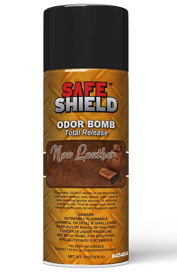 Generic New Leather Odor Bombs for Car Interiors - Automotive Odor Bomb with Rich Leather Fragrance - Eliminates Unwanted Odors and Deodorizes - 6