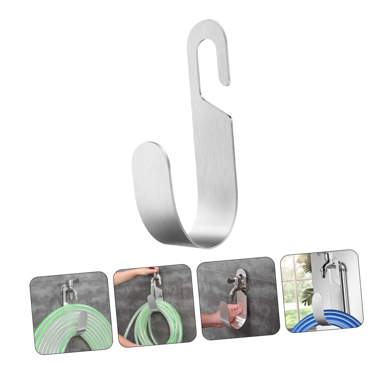Mipcase 5pièces Support De Tuyau Arrosage Rangement Pratique Pour Tuyau Jardin Hanger Et Design Élégant Pour Garage Et Extérieur