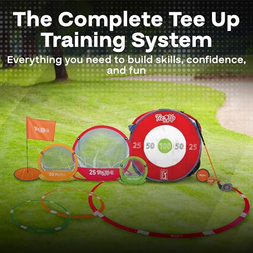 Image of PGA Tour Golf Practice Aids By Golfgen: Premium Chipping Nets, Putting Rings, & Targets, Indoor & Outdoor Training, Improve Accuracy & Control, Master Putting and Chipping, Portable for On The Go
