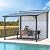 U-MAX 10' x 10' Outdoor Gazebo Pergola on Clearance, Lean to Wall-Mounted Metal Awnings Pergolas and Gazebos for Patio, Panel Roof Gazebos on Clearance for Outdoor Use