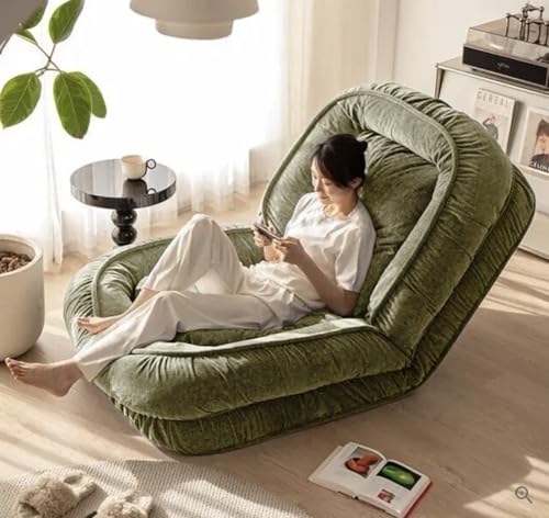 Image of Woolly | Human Dog Bed | Large Floor Sofa Bed | Low Seating | Recliner and Lounger (Olive Green)