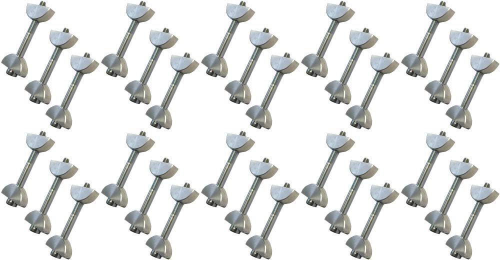 Unika Slimline Toggle Bolt for Compact Laminate Kitchen Worktop Connecting Bolts - 30 Pack