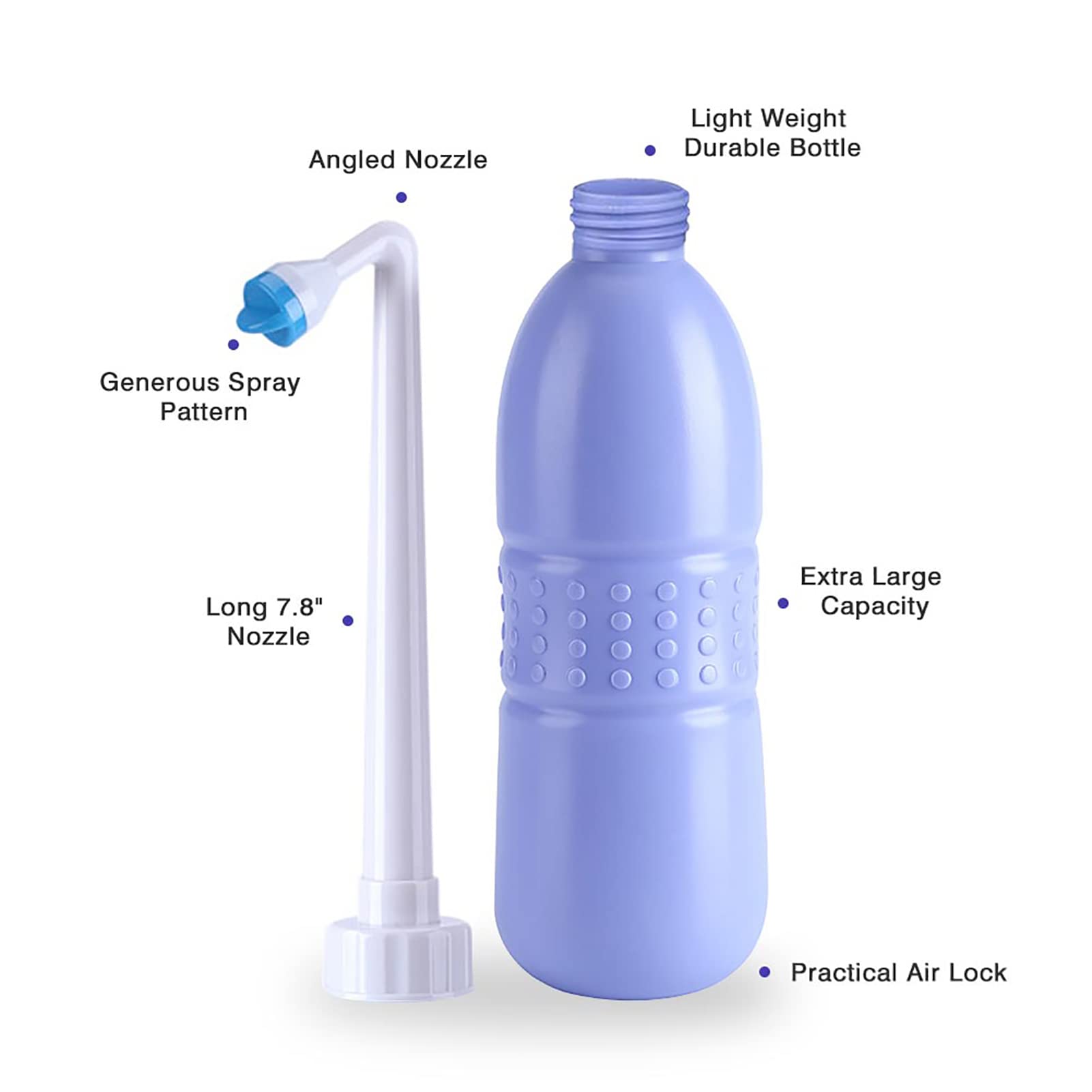 Tragbares Bidet-Sprayer, Reise-Bidet mit Hand-Bidetflasche, Wasser Waschen, Toilette, Badezimmer, Zuhause, Reise, persönliche Hygiene, Toiletten-Spray