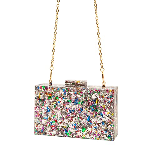 Image of LETODE Acrylic Clutch Bags Purse Perspex Bag Handbags for Women