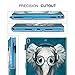 Dteck Case for Apple iPad Air (3rd Generation) 2019 & iPad Pro 2017 Tablet (10.5 Inch) - Adjustable Stand Smart Leather Shockproof Slim Cute Cover with Pencil Holder/Auto Sleep Wake (Music Elephant)