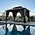 HOTEEL 10x12 Hardtop Gazebo Hot Tub Gazebo with Flame-Retardant Curtain Netting, Heavy Duty Pavilion with Galvanized Steel Double Roof, Aluminum Frame Outdoor Canopy for Patio, Party (2025 Upgraded)
