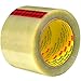 Scotch 351 High Performance Hot Melt Packing Tape, 3 Inch x 55 Yards, 3.4 Mil Thick, Clear, for Moving, Shipping and Packing, 3M #70006182078 (24 Rolls)