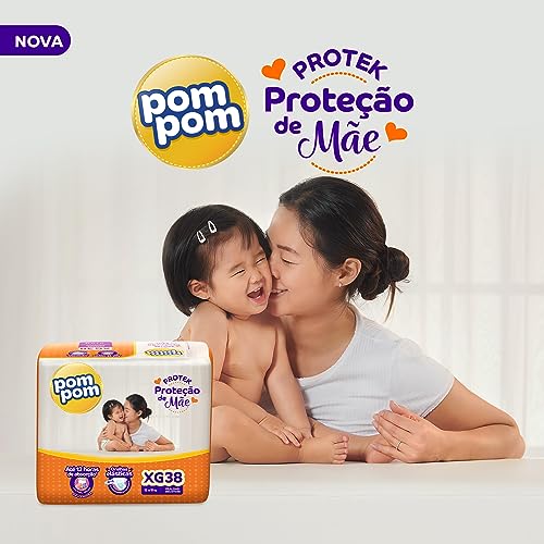 Fralda Pom Pom Protek Proteção de Mãe Mega... glide