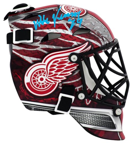 Mike Vernon Signed Red Wings Mini Hockey Goalie Mask