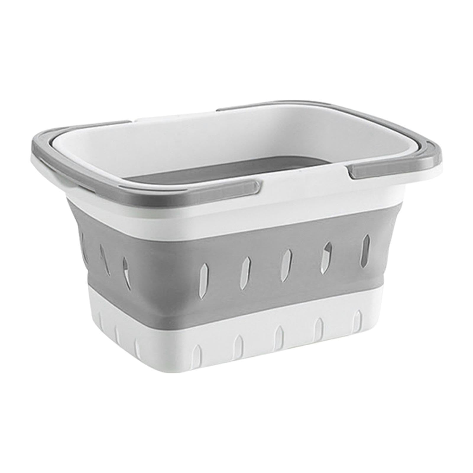 ATORSE Folding Laundry Basket with Drainage Hole Accesssory Laundry Storage Bin Grey|Home & Garden|Household Supplies & Cleaning|Laundry Supplies|Hampers