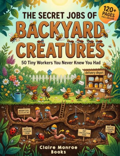 The Secret Jobs of Backyard Creatures For Kids Aged 6 to 10: An Illustrated Fun Animal Encyclopedia To Learn About Nature (Secret Animal Jobs)