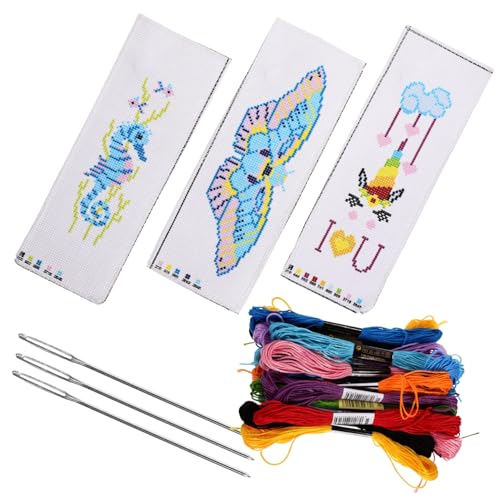 Signet point de croix kit matériel bricolage adulte pour broderie artisanale