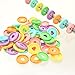 ITSYHPRO 100pcs Planner Expander Discs 0.94Inch Book Binding Disc For Discbound Notebook Accessories Heart Binder Rings(Candy Mixed,0.94inch/24 mm)