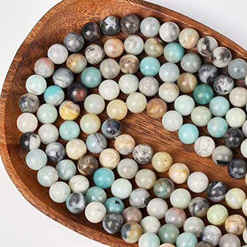 Image of 51pcs Natural Amazonite Round Gemstone Beads 6 MM