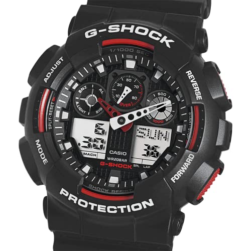 Casio G-Shock Analog-Digital Black Dial Men's Watch-GA-100-1A4DR (G272) - Image 3