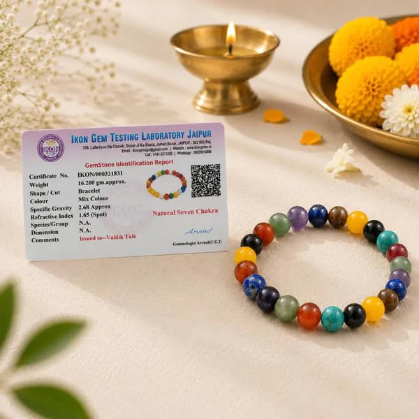 Image of Beaded Bracelet for Men & Women | Stretchable Handmade Prayer Meditation Yoga Wrist Bracelet | Stylish Everyday Wear | Free Size