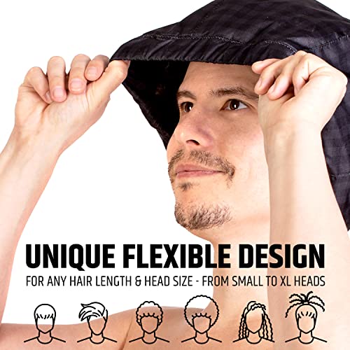 Image of Black Shower Cap for Men