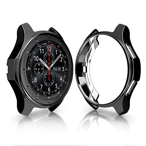 Haojavo Compatible with Samsung Gear S3/Galaxy Watch 46mm Case, Soft TPU Slim Shock-Proof Cover All-Around Protective Bumper Shell for Samsung Galaxy Watch 46mm Smartwatch Bands Accessories