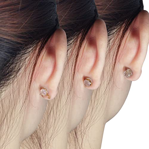 Esmatoo Earring Backs, Rubber Earring Backs For Studs And Droopy Ears , Hypoallergenic Comfort Small Gold Silicone Earring Backs ( 3 Pairs ) #TOP5