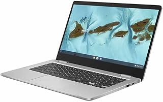 NewASUS Chromebook 14 Inch FHD Laptop Computer PC for Business Student with 4GB RAM 128GB eMMC Intel Celeron N4020 WiFi Bluetooth Webcam Type-C Online Class Ready Chrome OS 1-Week AimCare Sup