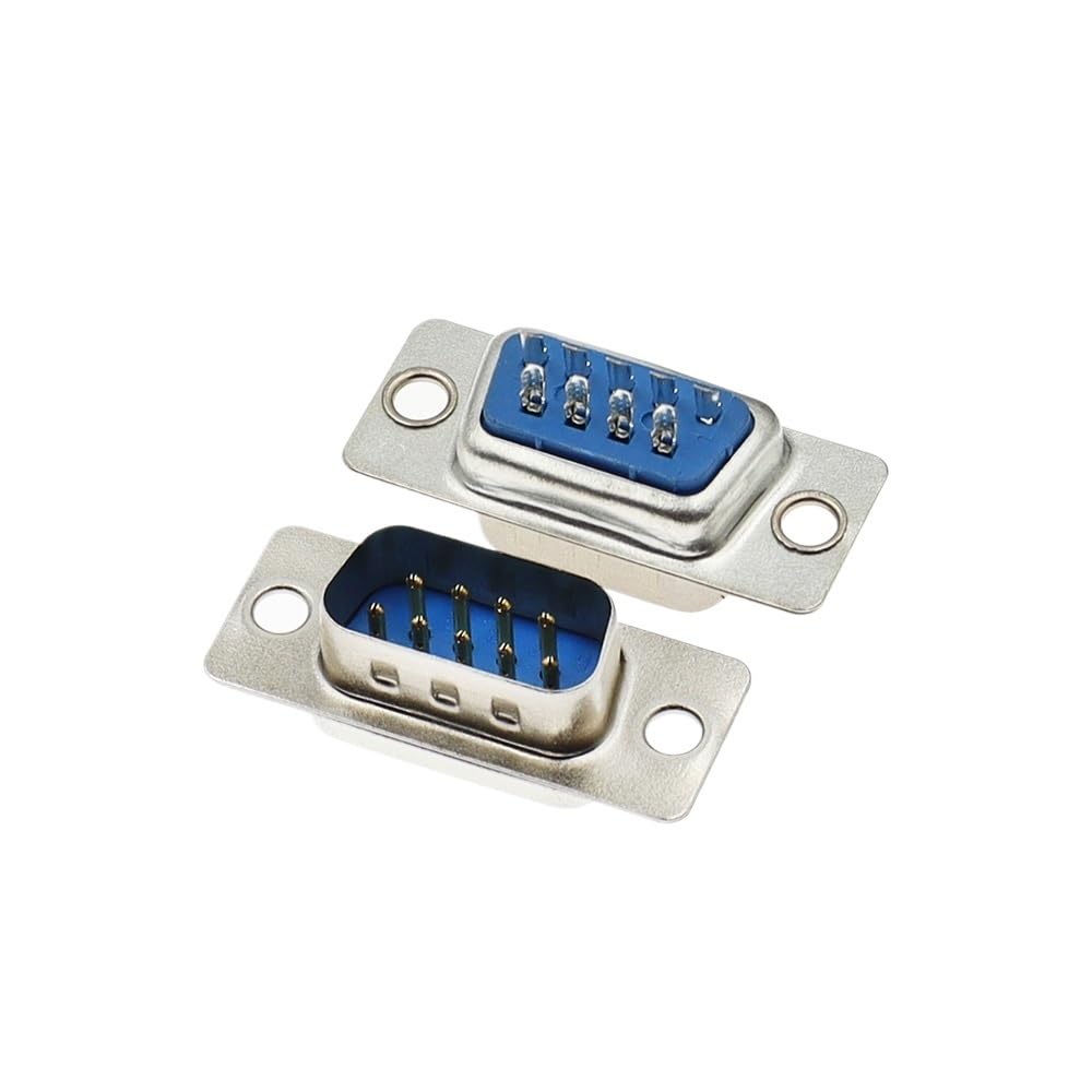 DB15 DB25 DB9 DB37 Parallel Serial Port Fmale/Male Solder Connector Plastic Assemble Shell Cover 37 9 15PIN VGA Adapter(DB15 Male,1PCS)