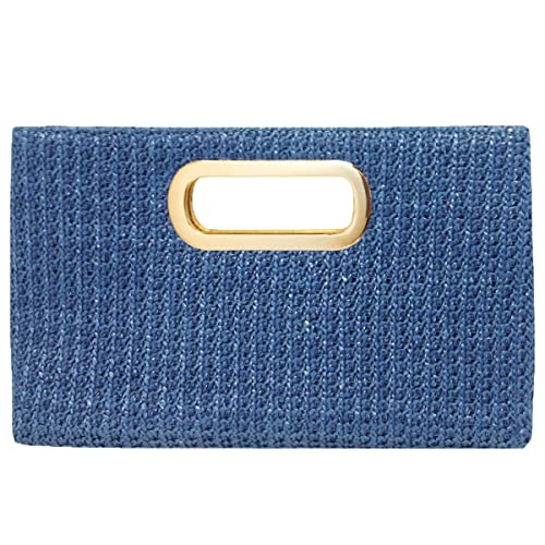 Image of Top Handle Straw Clutch