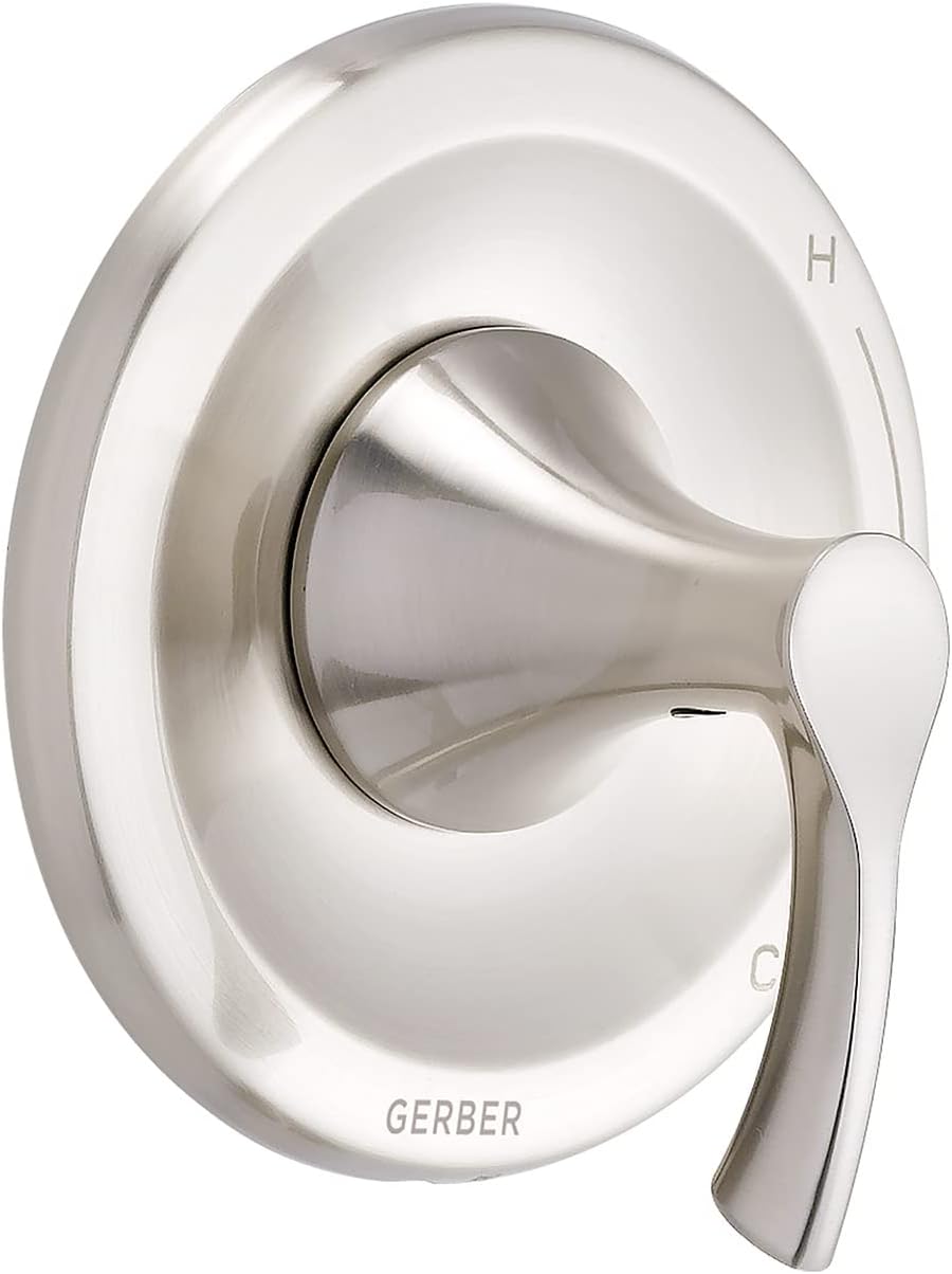 DANZE D510422BNTC Antioch 1H Pressure Balance Trim Kit & Treysta Cartridge for Valve Only, Brushed Nickel