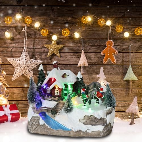 Maison de Noël musicale et animée, le cadeau idéal pour décorer la maison - 6