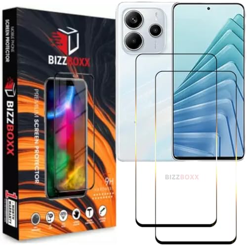 Image of Compatible With Redmi Note 14 5G Tempered Glass Screen Protector Guard With Precise Edges - High Definition, Shatterproof, Easy Install, Anti-Fingerprint Screen Guard (Note 14) - Pack of 2