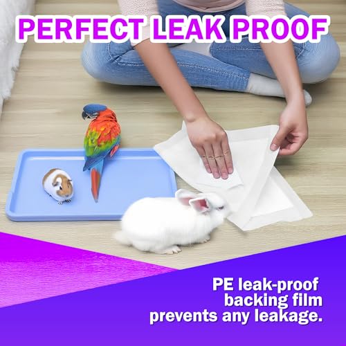 HA SHI Absorbent Bird Cage Liner - 27.9 x 16.1 Inches, 50 Pads, Disposable, Durable 5-Layer, Leak-Proof, Quick-Drying, Odor-Free for Parrots, Parakeets, Budgies, Canaries, Cockatoos by HA SHI - Image 6