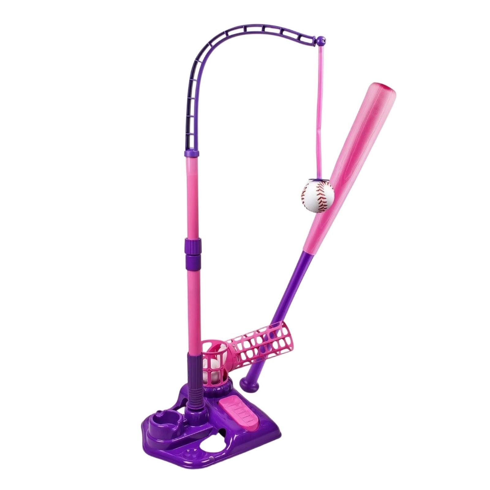 Milageto Juguete Entrenamiento Béisbol Infantil Disparador Béisbol Juguete Portátil para Interiores, Color to 1, Modelo 6888-5B