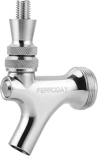 Grifo de cerveza mejorado, todo el grifo de cerveza de acero inoxidable 304 con boquilla de barril de torre de cerveza, grifo de barril de cerveza,