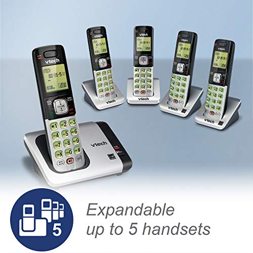 VTech CS6719-2 2-Handset Expandable Cordless Phone with Caller ID/Call Waiting, Handset Intercom 