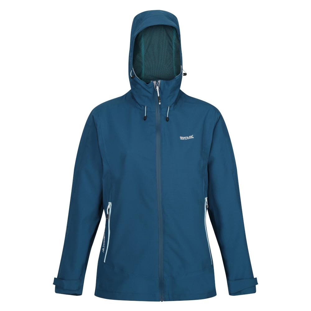 Regatta Regatta Damski wodoodporny oddychający płaszcz Okara z zamkiem błyskawicznym Kobiety Regatta Women's Okara Waterproof Jacket