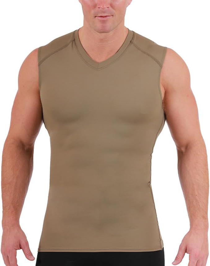 Insta Slim Big and Tall Medium Compression V-Neck Shirt 2VAT013BT
