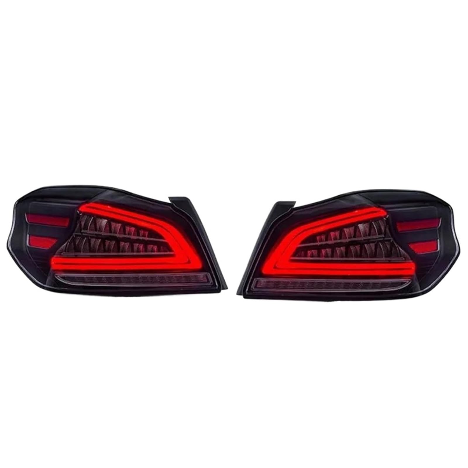 Genérico Piloto Trasero Luz Trasera Led Para Subaru Para WRX 2014-2021 LED Coche Parada Freno Antiniebla Señal Giro Inversa Lámpara Traseras Indicador