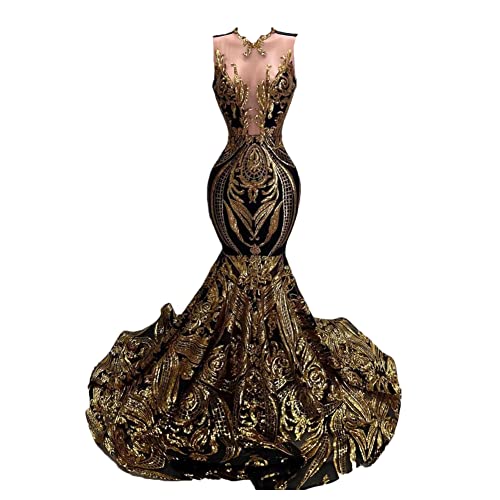 Wome's Mermaid Prom Gown Sequin Evening Party Dress Formal Maxi Dress