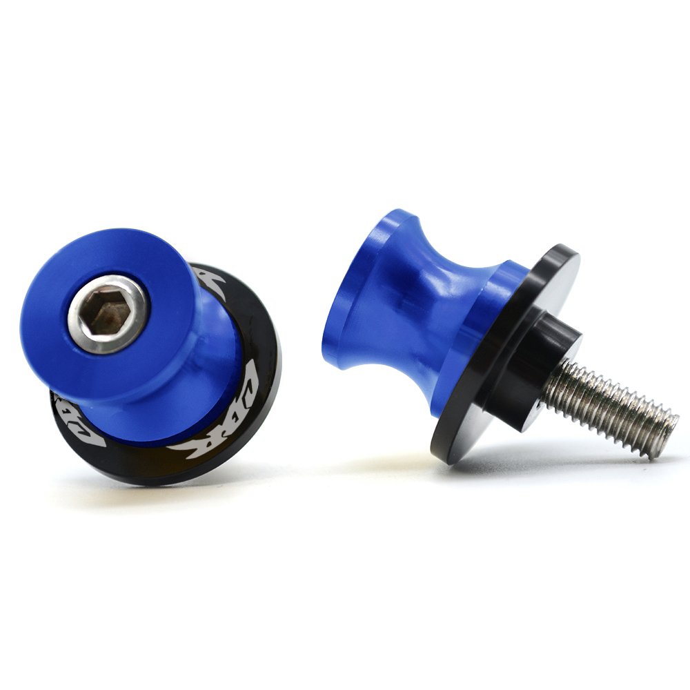 2pcs 8MM M8 x1.5 Motorcycle Swing arm Sliders Spools For Honda CBR150 CBR100f CBR1000rr CBR1100xx CBR125 CBR250 CBR400rr CBR400f CBR450sr CBR600rr CBR600f CBR900rr CBR954rr (Blue)