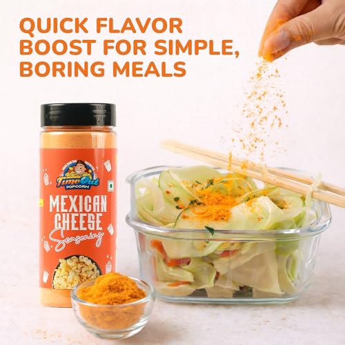Image of Time Out Popcorn Mexican Cheese Seasoning, Multi-Purpose Powder, Popcorn and Snacks Flavoring,Pack of 2, 100g Each