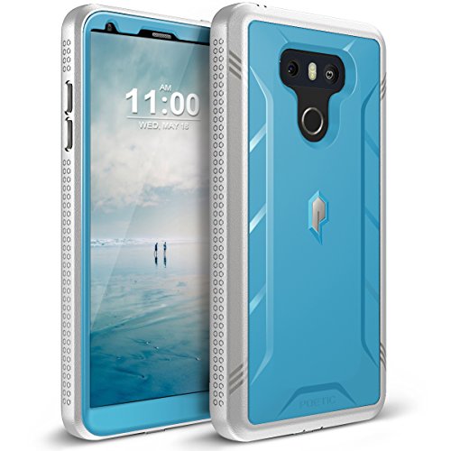 LG G6 Rugged Case, LG G6 Plus Rugged Case Poetic Revolution [360 Degree Protection] [Built-in-Screen Protector] Full-Body Rugged Heavy Duty Case for LG G6 /G6 Plus (2017) - Blue/Gray