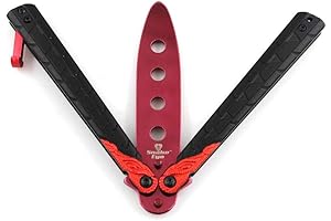 Snake Eye Tactical Red Butterfly Knife: Razor-Sharp Performance for Seamless CS GO Training